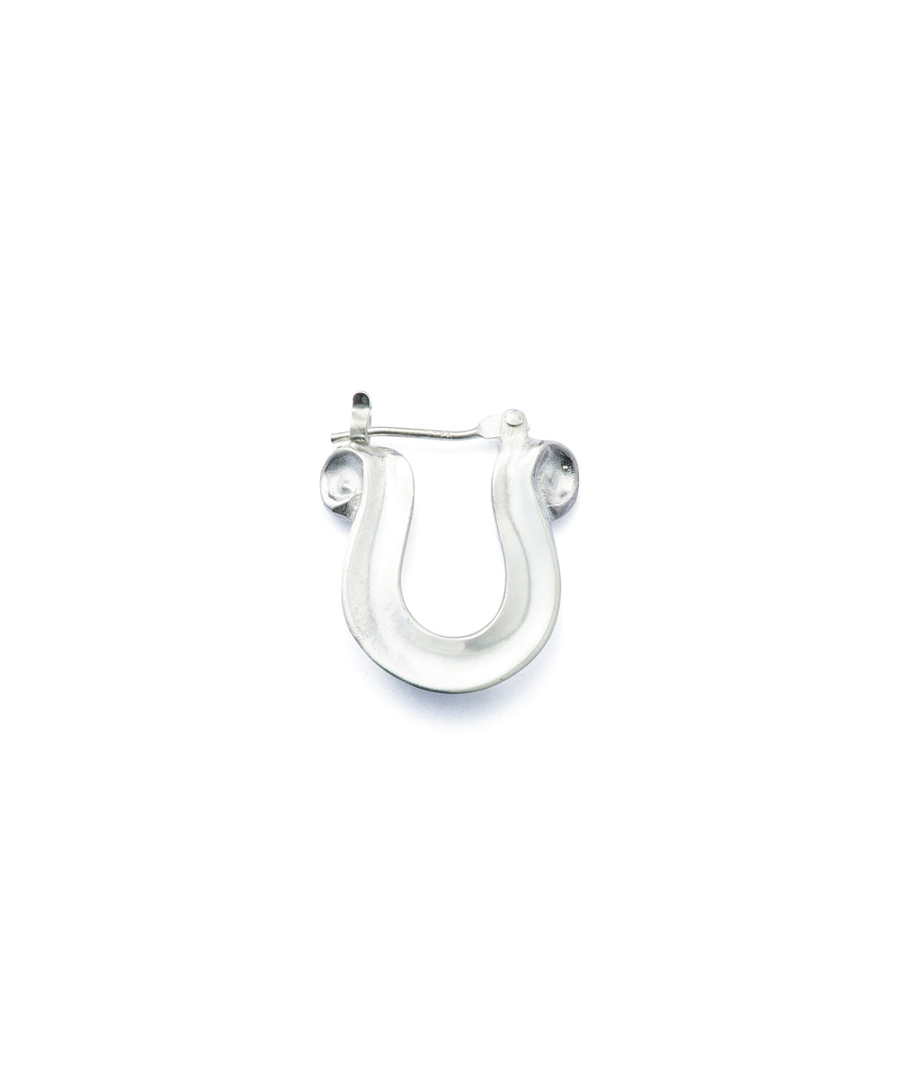 CRIMIE ホースシューピアス シルバー925&K18 LETTER RIBBON HORSE SHOE SILVER PIERCE – THE CRIMIE