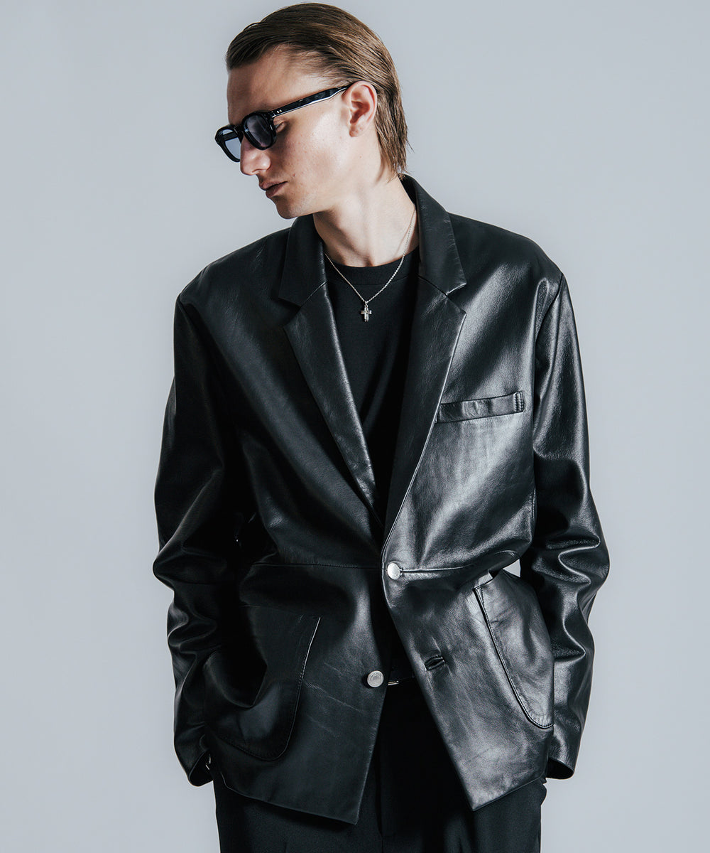 CRIMIE　SPANISH LAMB LEATHER SPANISH LAMB LEATHER BLAZER – THE CRIMIE