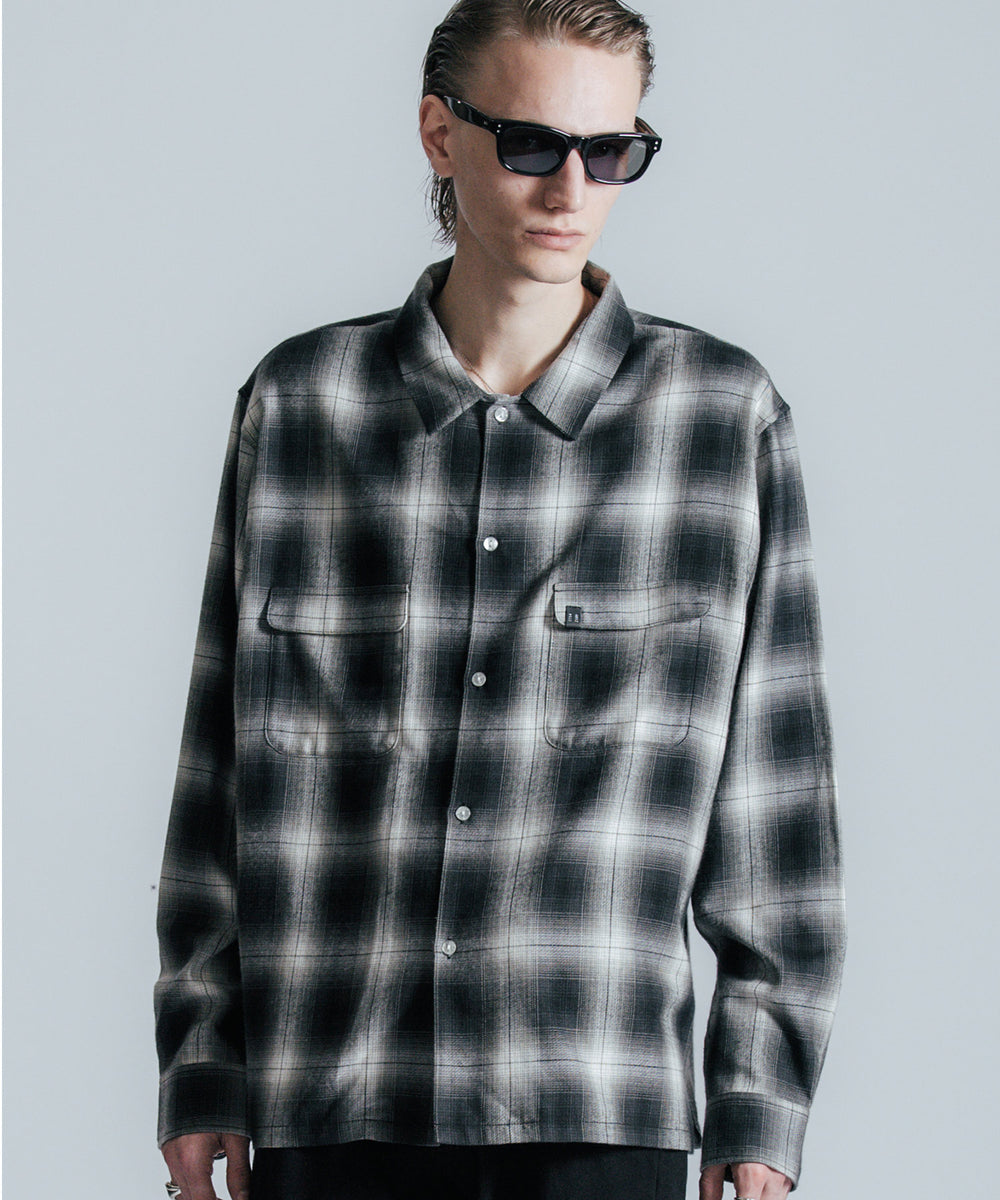crimie オンブレチェック ネルシャツ OMBRE CHECK SHIRT – THE CRIMIE