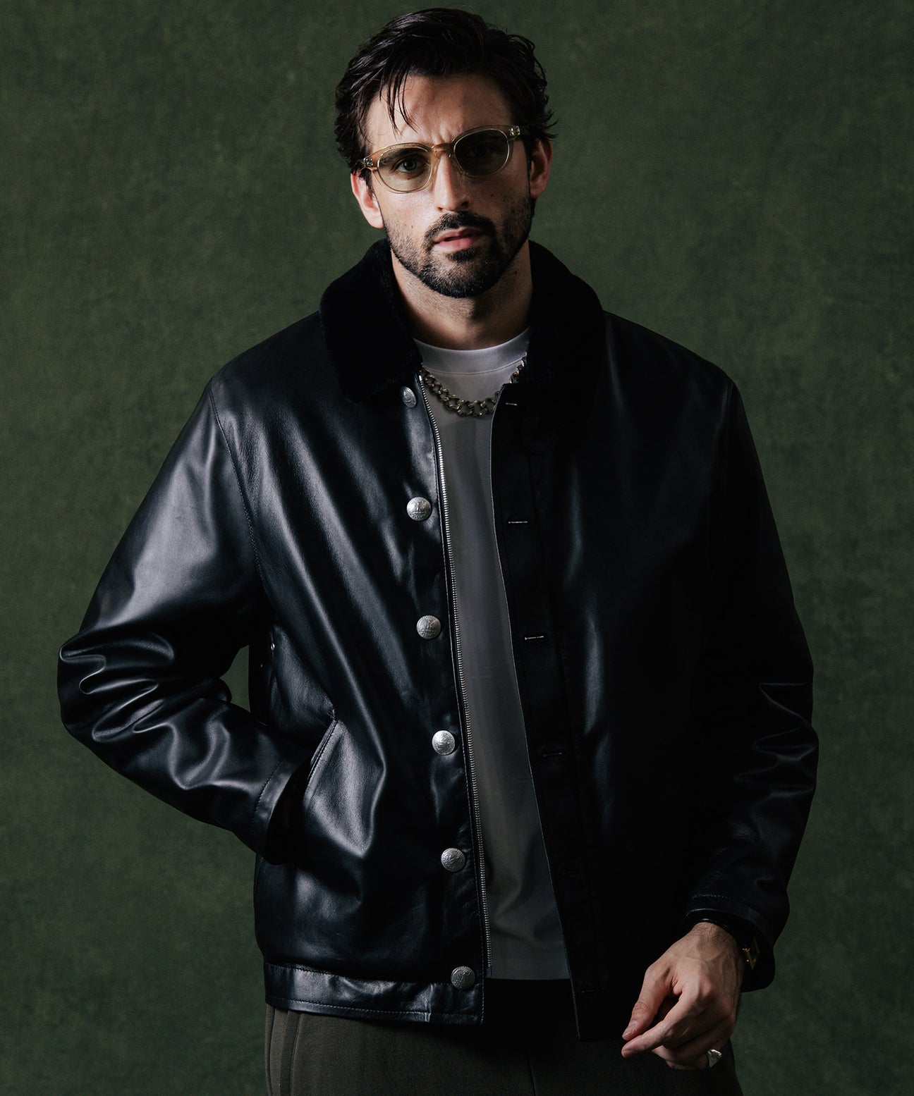 N1 SPANISH LAMB LEATHER JACKET